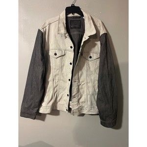 Men's Levi's Black/Cream Trucker Jean Jacket Black Tab -‎ Size XXL